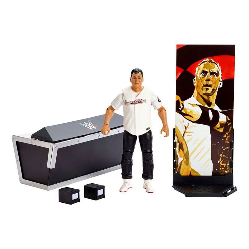 Shane McMahon's action figure comes with an announce table to crash through.